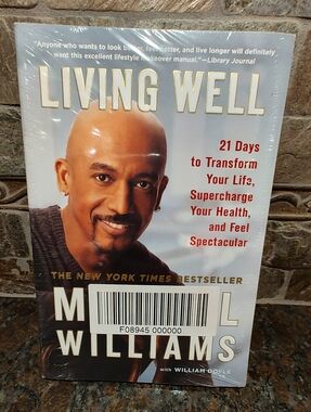 Living Well by M. Williams - Self-Help Book in Light Blue and White